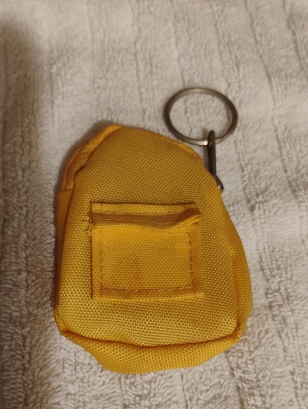 Vintage Yellow Keychain Backpack